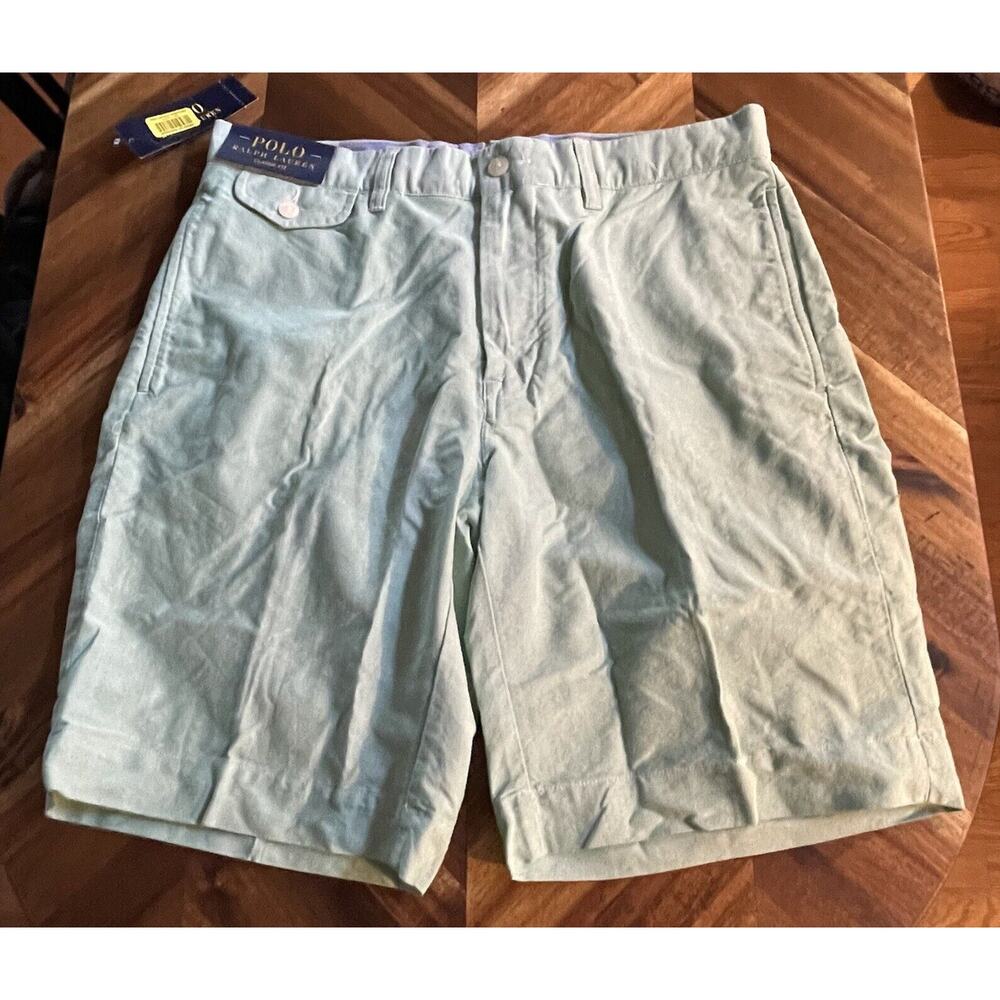 Polo Ralph Lauren Shorts Golf Classic Fit Casual‎ Light Green Mens 32 New